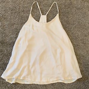 Cream Flowy Tank Top 🌻